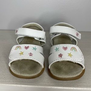 See Kai Run Olivia III Sandal 5 M White Leather